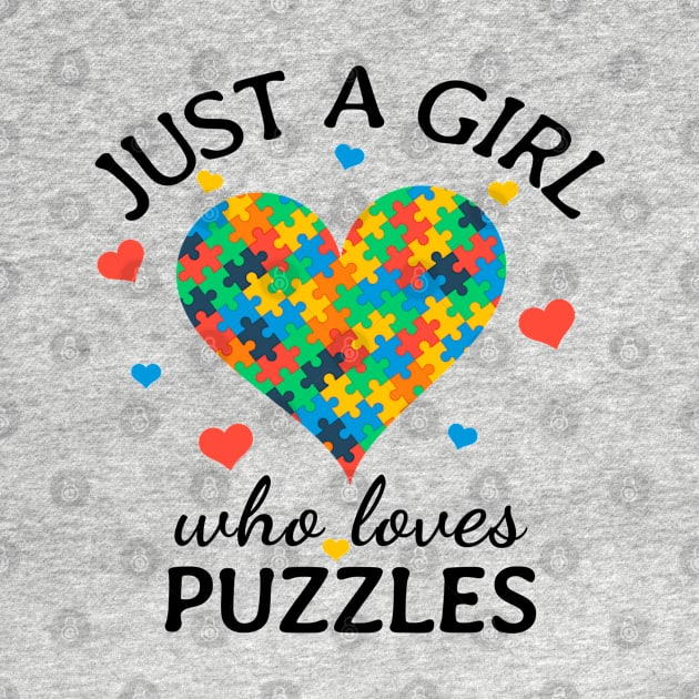 Just a Girl Who Loves puzzles Gift by Terlis Designs